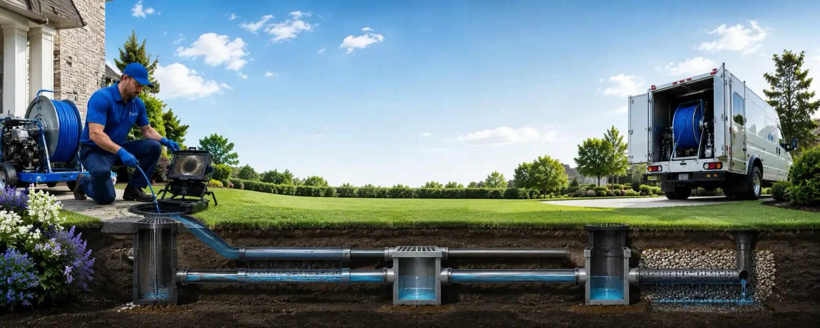 Outdoor drain cleaning information for Herron, MI